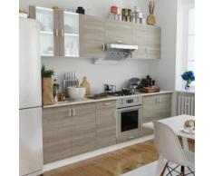 vidaXL Armadi da Cucina Set 8 pz Quercia