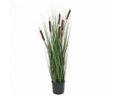 vidaXL Pianta Erba Verde Artificiale con Giunco 85 cm