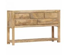 vidaXL Credenza 120x30x75 cm Legno Massello di Mango