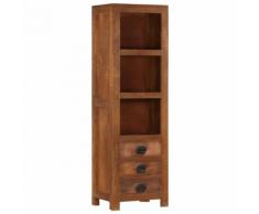 vidaXL Credenza con 3 Cassetti 40x30x130 cm Legno Massello di Mango