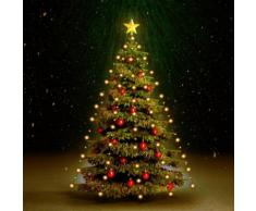 vidaXL Luci per Albero di Natale 180 LED Interno Esterno IP44 180cm