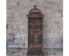 vidaXL Cassetta della Posta in Alluminio Inossidabile Vintage Bronzo