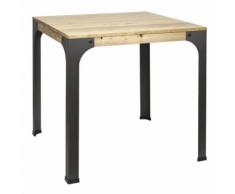 DS Meubles Tavolo da pranzo stile industriale vintage – 75x75x75h. cm