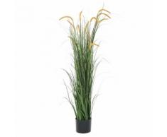 vidaXL Pianta Erba Verde Artificiale con Tifa 160 cm