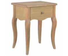 vidaXL Comodino 40x30x50 cm in Legno Massello di Pino