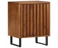 vidaXL Comodino 40x30x50 cm in Legno Massello di Mango