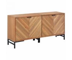 vidaXL Credenza 150x35x72 cm in Legno Massello