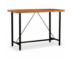 vidaXL Tavolino da Bar in Legno Massello di Sheesham 150x70x107 cm