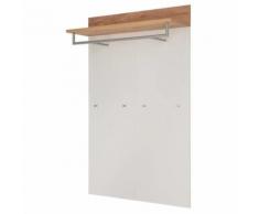 Germania Pannello Appendiabiti Topix 96x29x147 cm Bianco e Rovere