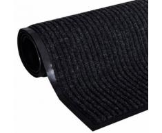 vidaXL Zerbino Nero PVC 120 x 180 cm