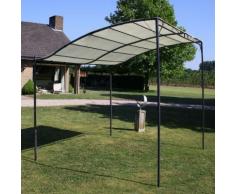 vidaXL Gazebo in Tessuto Bianco Crema