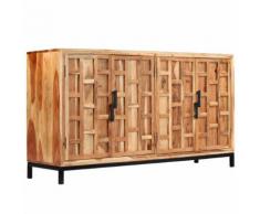 vidaXL Credenza in Legno Massello di Acacia 145x40x80 cm
