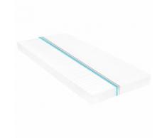 vidaXL Materasso 160x200 cm 7 Zone Schiuma di Poliuretano 10 cm H2 H3