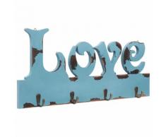 vidaXL Appendiabiti a Muro LOVE 50x23 cm