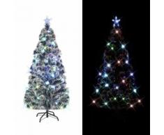 vidaXL Albero di Natale Artificiale con Supporto/LED e 220 Rami 180 cm