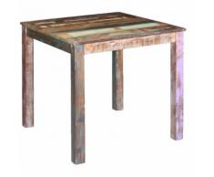 vidaXL Tavolo da Pranzo in Legno Massello di Recupero 80x82x76 cm