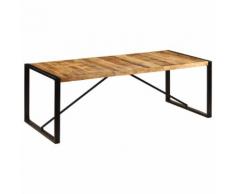 vidaXL Tavolo da Pranzo 220x100x75 cm in Legno Massello di Mango