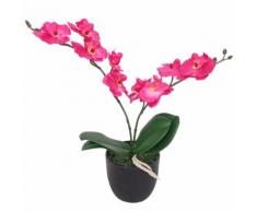 vidaXL Orchidea Artificiale con Vaso 30 cm Rossa