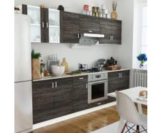 vidaXL Armadi Cucina Set 8 pz Wenge