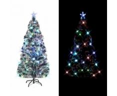 vidaXL Albero di Natale Artificiale con Supporto/LED e 170 Rami 150 cm