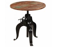 vidaXL Tavolo da Bar in Legno Massello di Recupero 75x(76-110) cm