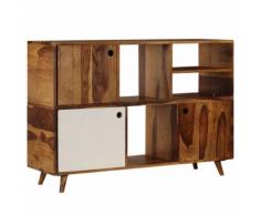 vidaXL Credenza in Legno Massello di Sheesham 118x35x70 cm
