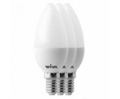 Generic 3 LAMPADE LED A OLIVA 5W E14 3000K BIANCO CALDO