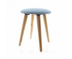 Generic SGABELLO IMBOTTITO CON GAMBE IN LEGNO