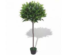 vidaXL Albero di Alloro Pianta Artificiale con Vaso 125 cm Verde