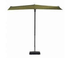 Madison Ombrellone da Balcone Sun Wave 300x150 cm Verde Salvia