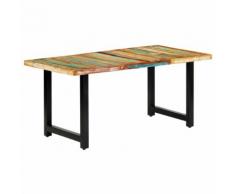 vidaXL Tavolo da Pranzo 180x90x76 cm in Legno Massello di Recupero