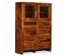 vidaXL Credenza in Legno Massello di Sheesham 100x35x140 cm