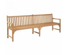 vidaXL Panchina da Giardino 240 cm in Massello di Teak
