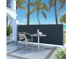 vidaXL Tenda da Sole Laterale Retrattile 120 x 300 cm Nera