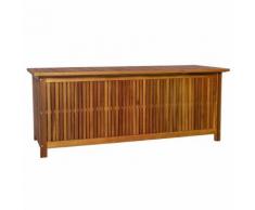 vidaXL Cassapanca da Esterno Legno Massello di Acacia XL 150x50x58 cm