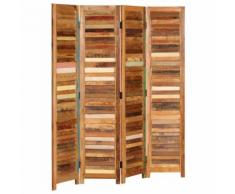 vidaXL Paravento in Legno Massello di Recupero 170 cm
