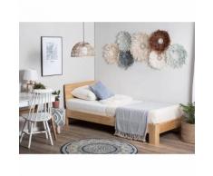 Beliani Letto singolo in legno 90x200 ROYAN