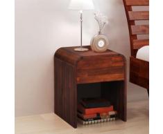 vidaXL Comodino 41,5x42x52 cm in Legno Massello di Acacia