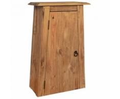 vidaXL Armadietto Pensile Bagno Massello di Pino Riciclato 42x23x70 cm