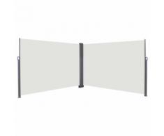 vidaXL Tenda da Sole Laterale Retrattile 200x600 cm Crema