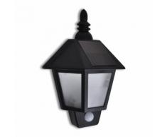 vidaXL Lampada a parete da giardino solare con sensore di movimento