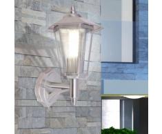 vidaXL Lampada da parete per esterno in acciaio inox