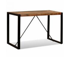 vidaXL Tavolo da Pranzo in Legno Massello Anticato 120cm