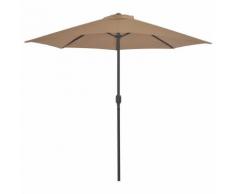 vidaXL Ombrellone da Balcone Palo in Alluminio Talpa 270x135 cm a Metà