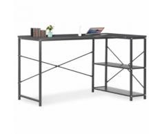 vidaXL Scrivania per Computer Nero 120x72x70 cm