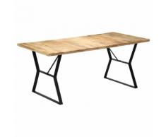 vidaXL Tavolo da Pranzo 180x90x76 cm in Legno Massello di Mango