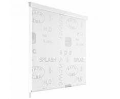vidaXL Tenda a Rullo per Doccia 180x240 cm con Scritta Splash
