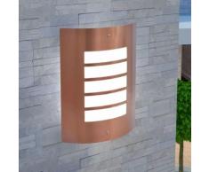 vidaXL Lampada da Parete da Esterno in Acciaio Inox Color Rame