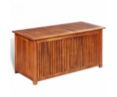 vidaXL Baule da Giardino 117x50x58 cm in Massello di Acacia