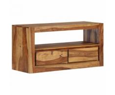 vidaXL Mobile Porta TV in Legno Massello di Sheesham 80x30x40 cm